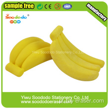 Banana Shaped Eraser, borrachas de desenho animado para escritório